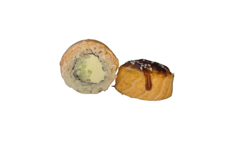 Запечённый ролл «Филадельфия с сырным соусом»