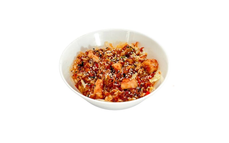 Рис с курицей и овощами