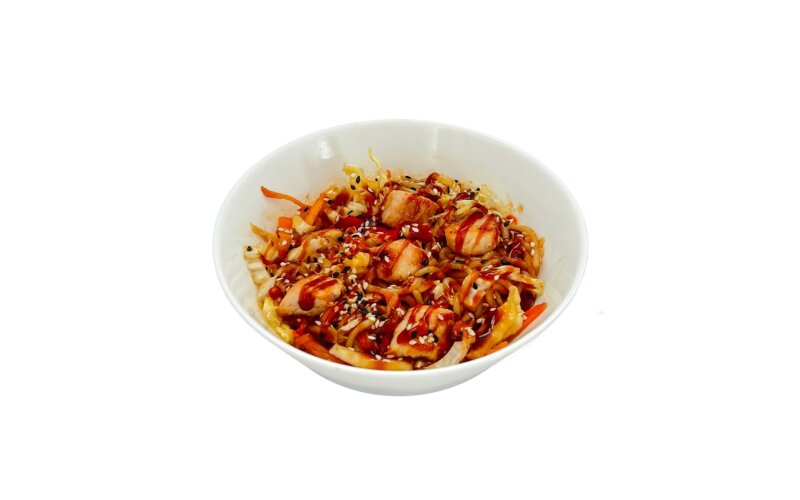 Wok с курицей и овощами