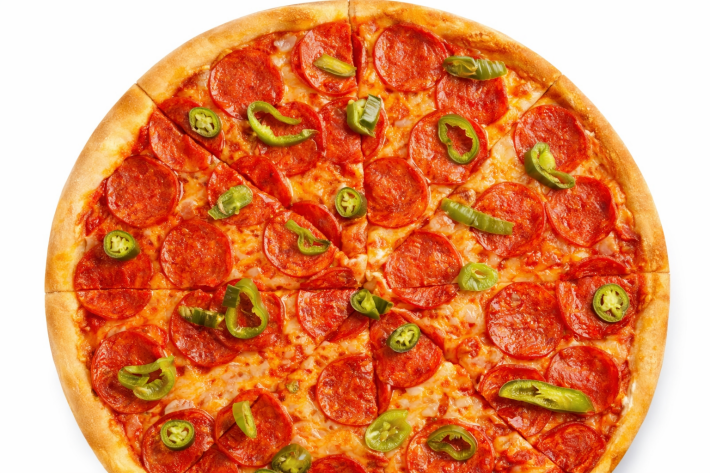 Пицца «Двойная пепперони с халапеньо»