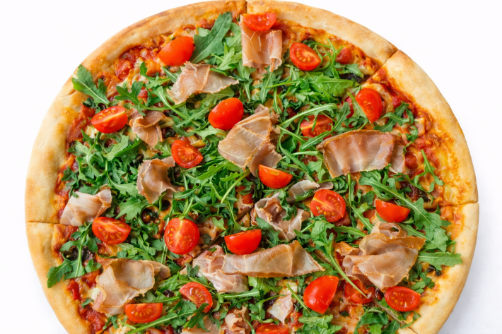 Пицца «Рукола и крудо»