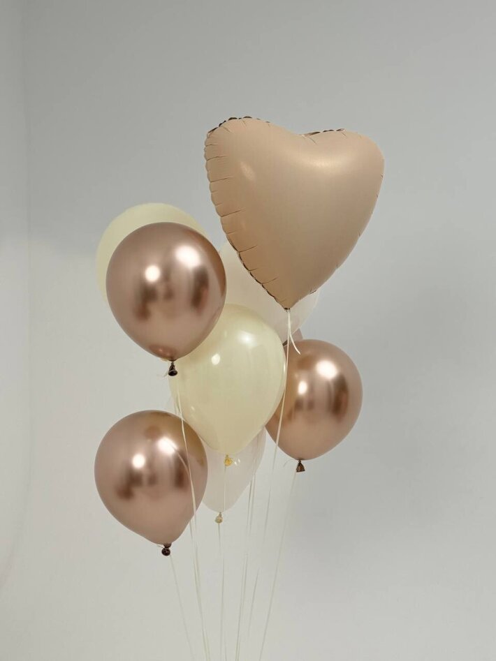 Сет из шаров «Бежевое золото»