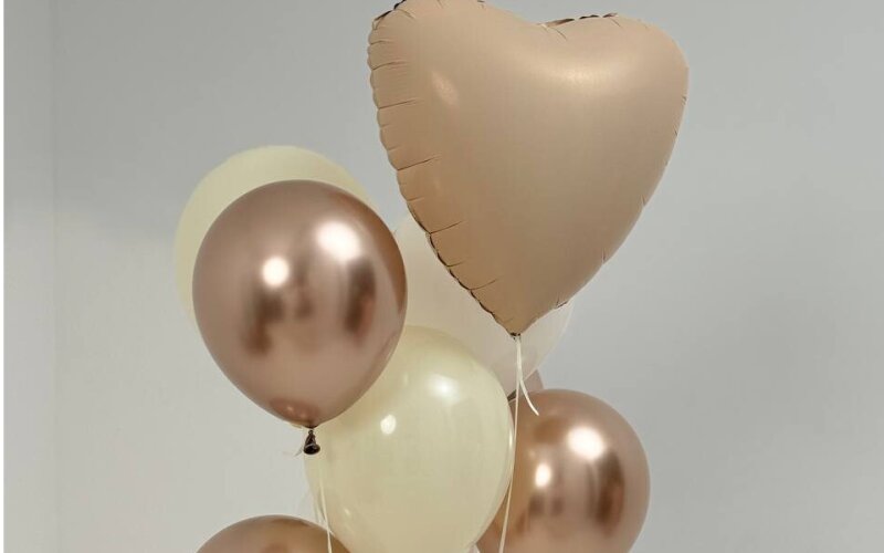 Сет из шаров «Бежевое золото»