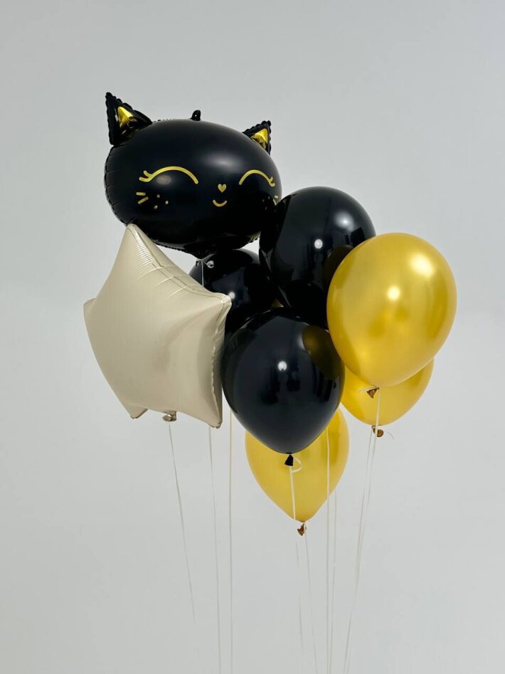 Сет из шаров «Чёрная кошечка»
