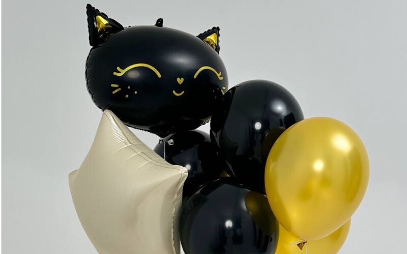 Сет из шаров «Чёрная кошечка»