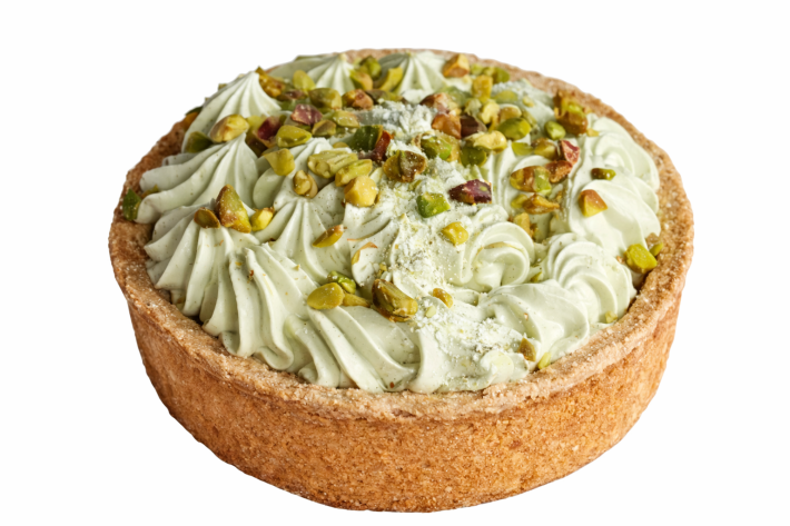 Тарт «Фисташковый с малиной»