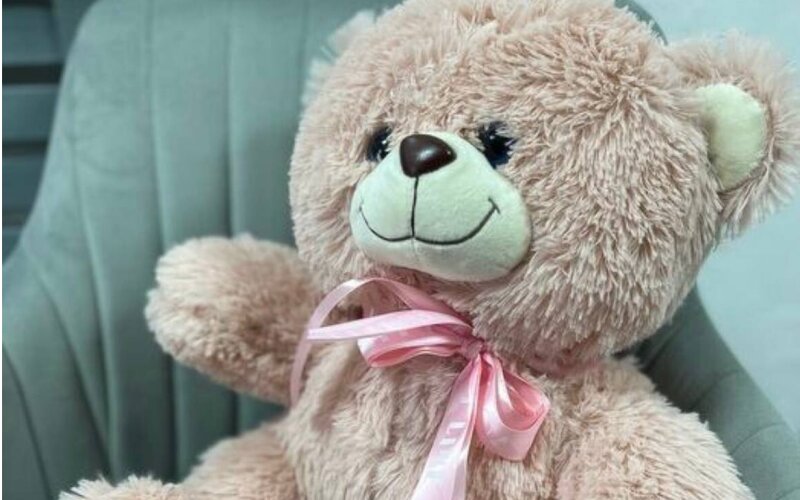 Плюшевый медведь «Розовый» 38 см