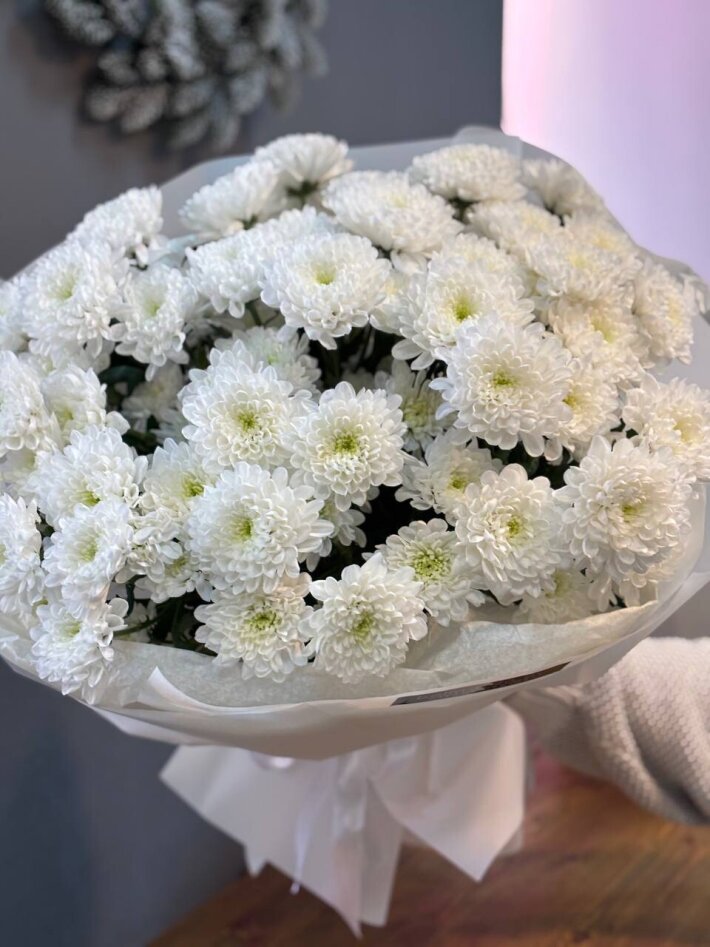 Большой букет из хризантемы «Алтай»