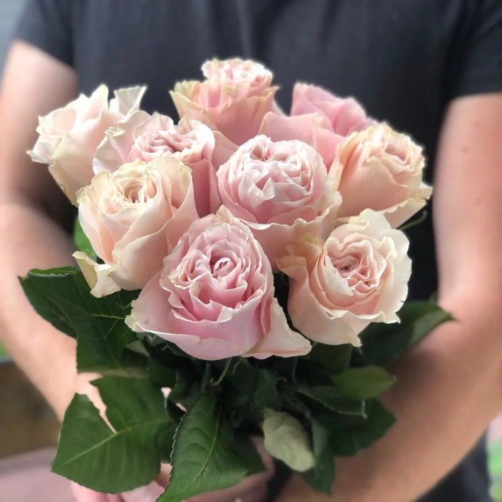 Букет «Пинк Мондиаль» #129 из 9 роз сорта «Пинк Мондиаль»