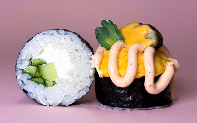 Запеченный ролл с мидией