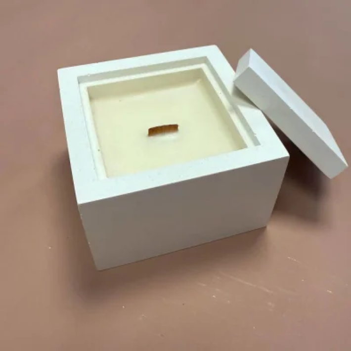 Свеча ручной работы «Свеча в Кубе (100мл)»