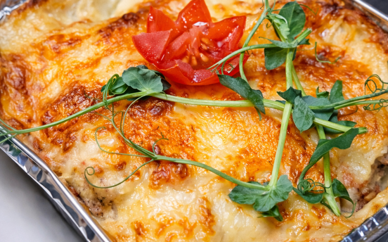 Птица, запечённая с соусом «Бешамель»