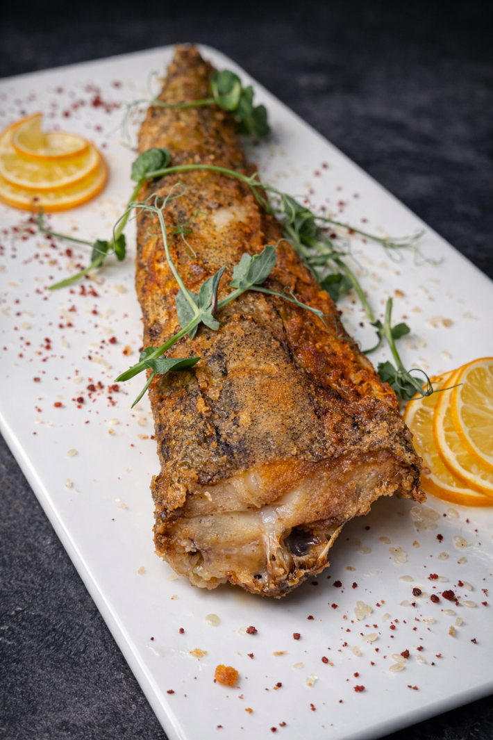 Минтай жареный