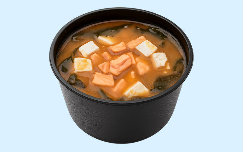 Мисо суп с лососем и тофу