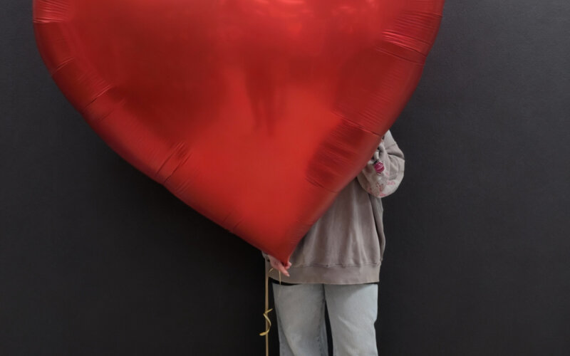 Шар сердце 191 см