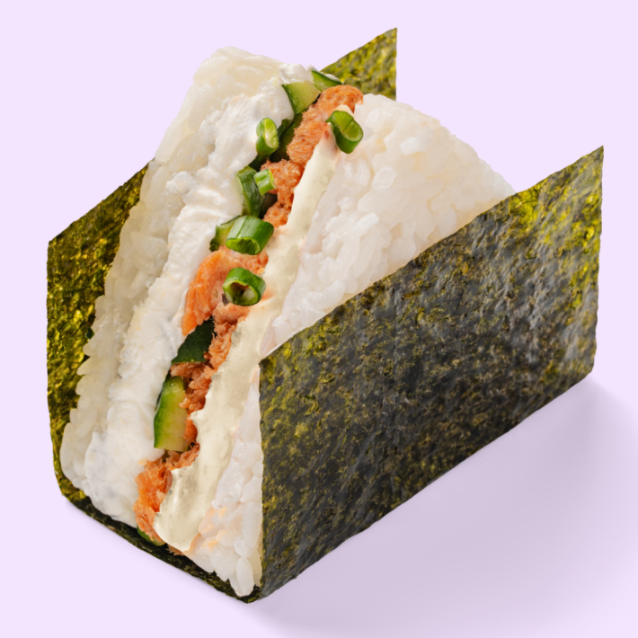 Ёнигири лосось терияки