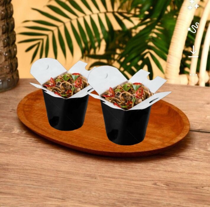 Вок с креветкой и кальмаром 2 шт.