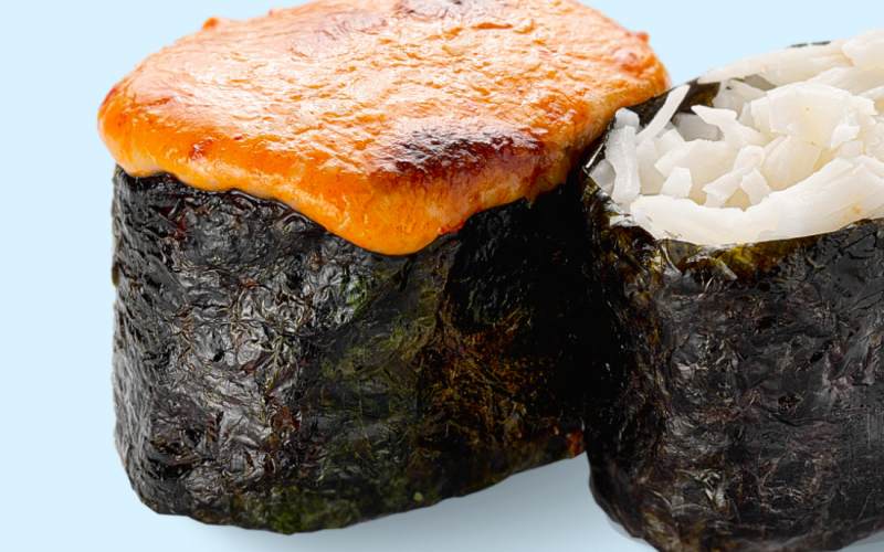 Краб гункан запечённый