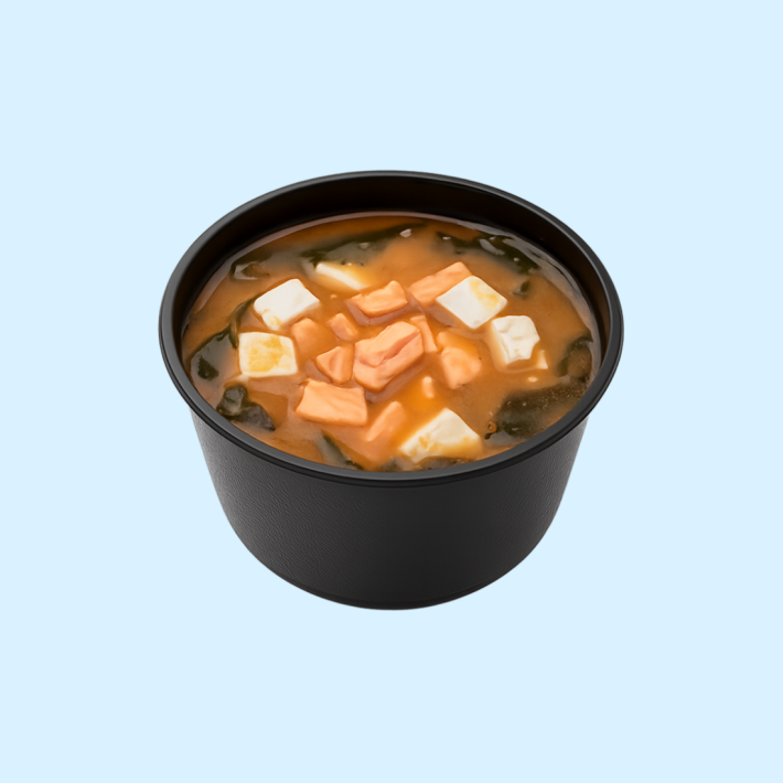 Мисо суп с лососем и тофу