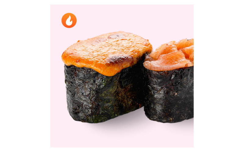 Лосось гункан запечённый