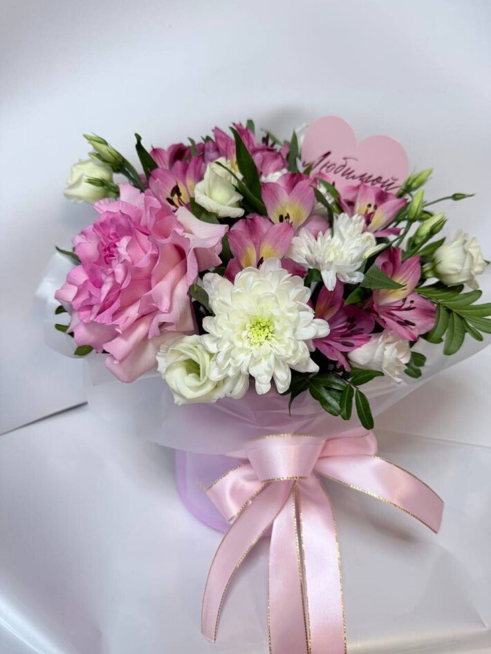 Композиция в шляпной коробочке