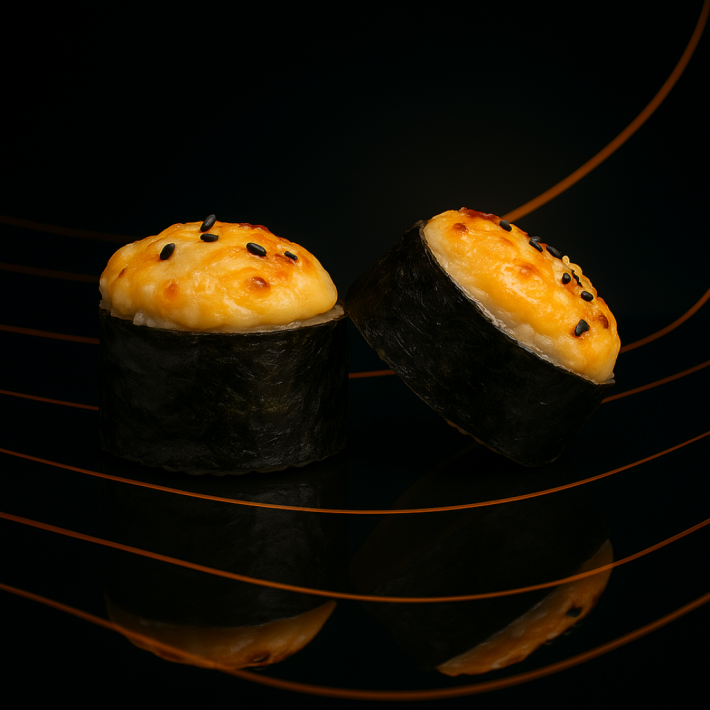 Запеченный ролл с тунцом