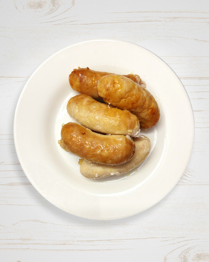 Колбаски куриные жареные