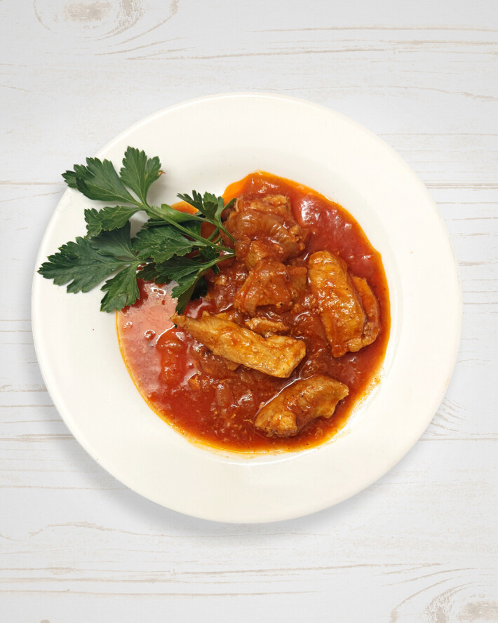 Поджарка из свинины