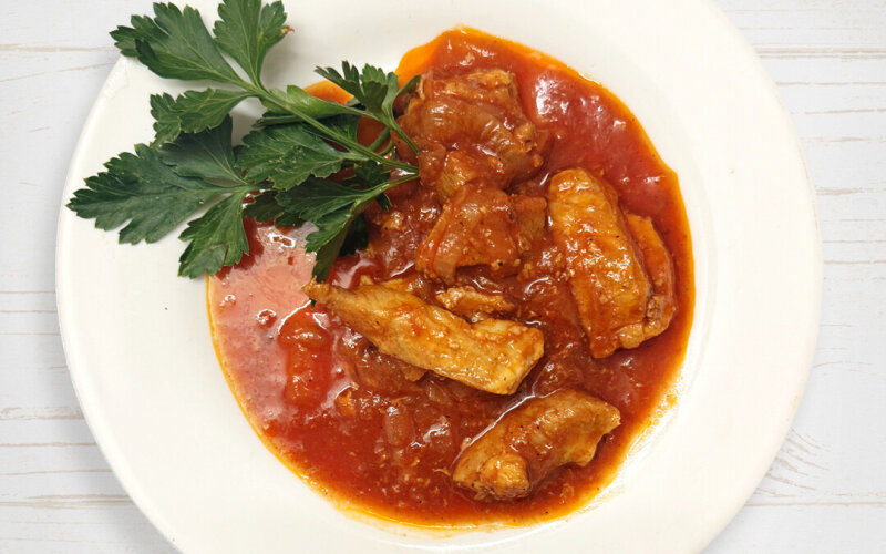 Поджарка из свинины