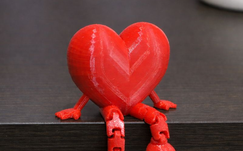 Валентинка «Сердце» с ножками