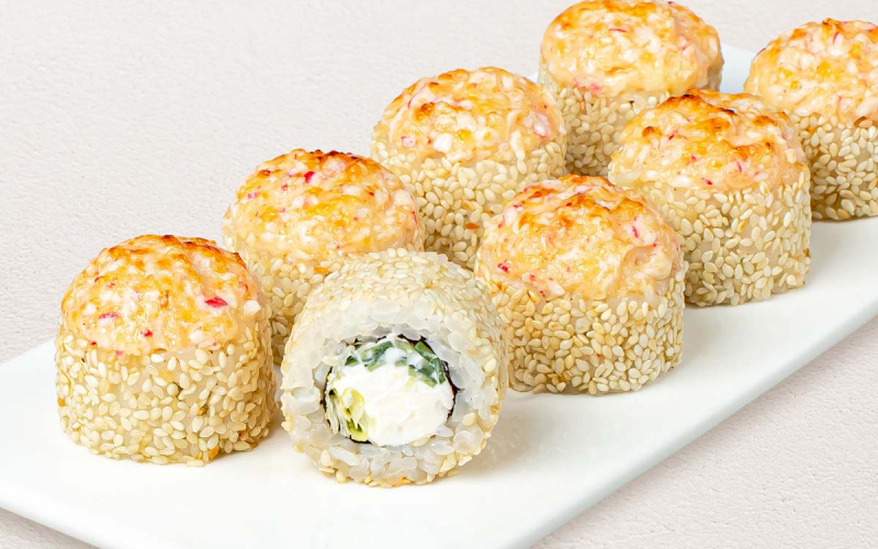 Запеченный ролл «Сырный краб»