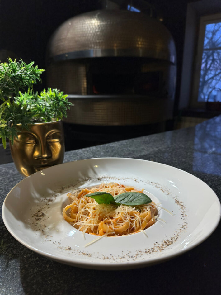 Паста с баклажаном