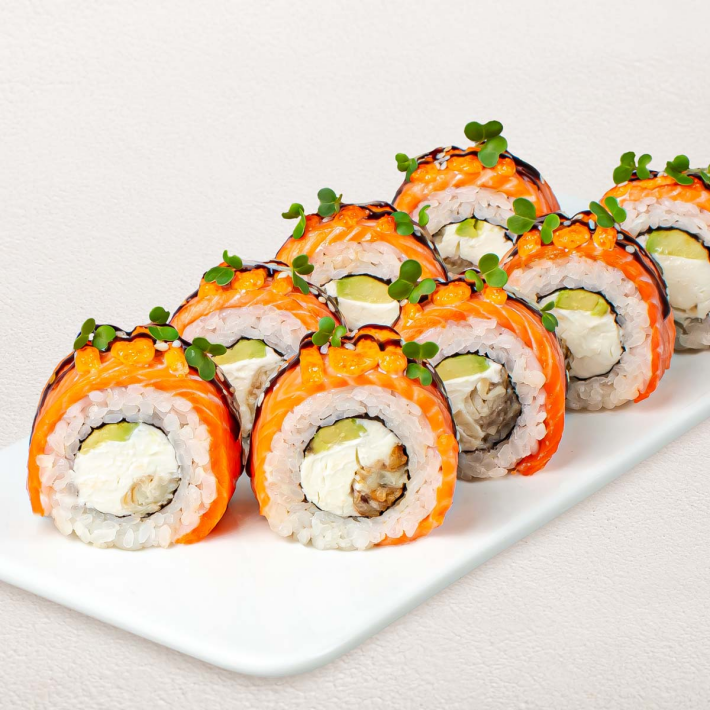 Запеченный ролл «Филадельфия Прайм с угрем»