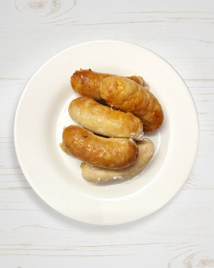 Колбаски куриные жареные