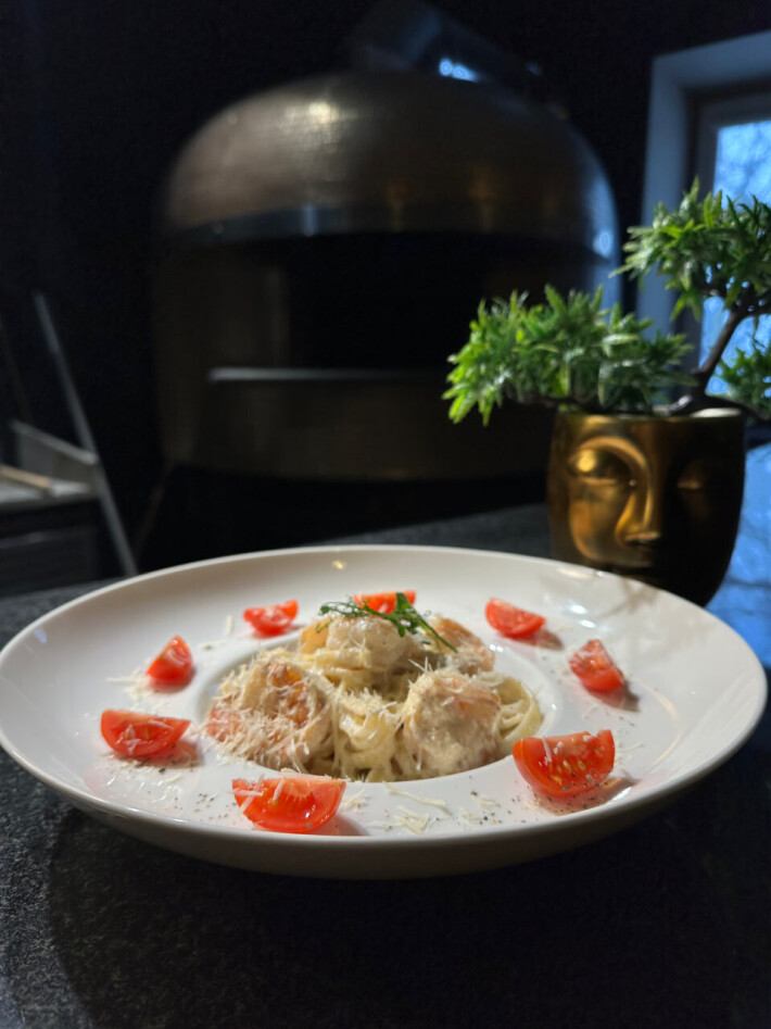 Паста с креветками