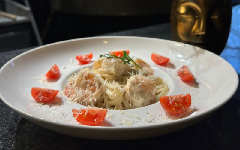 Паста с креветками