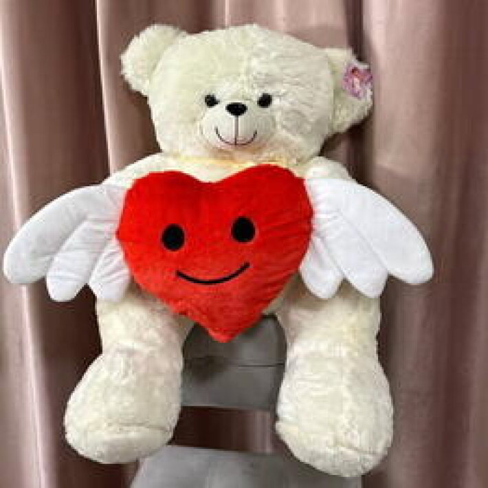 Мягкая игрушка Мишка и сердце с крыльями