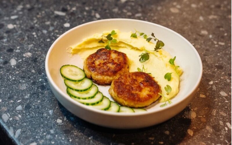 Пюре с котлеткой