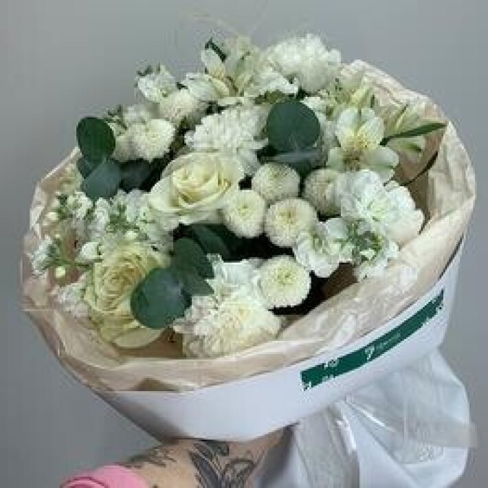 Букет сборный «Белоснежный»