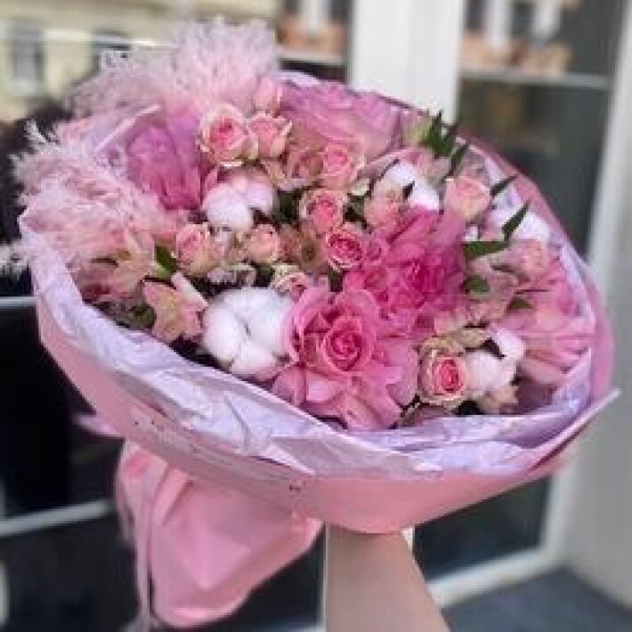 Букет «Элегантный» розовый