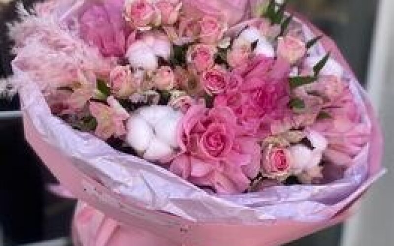 Букет «Элегантный» розовый