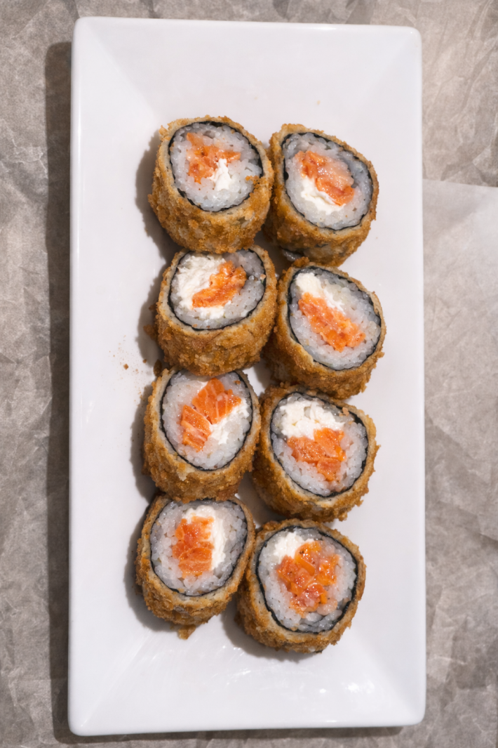 Ролл «Лосось темпура»