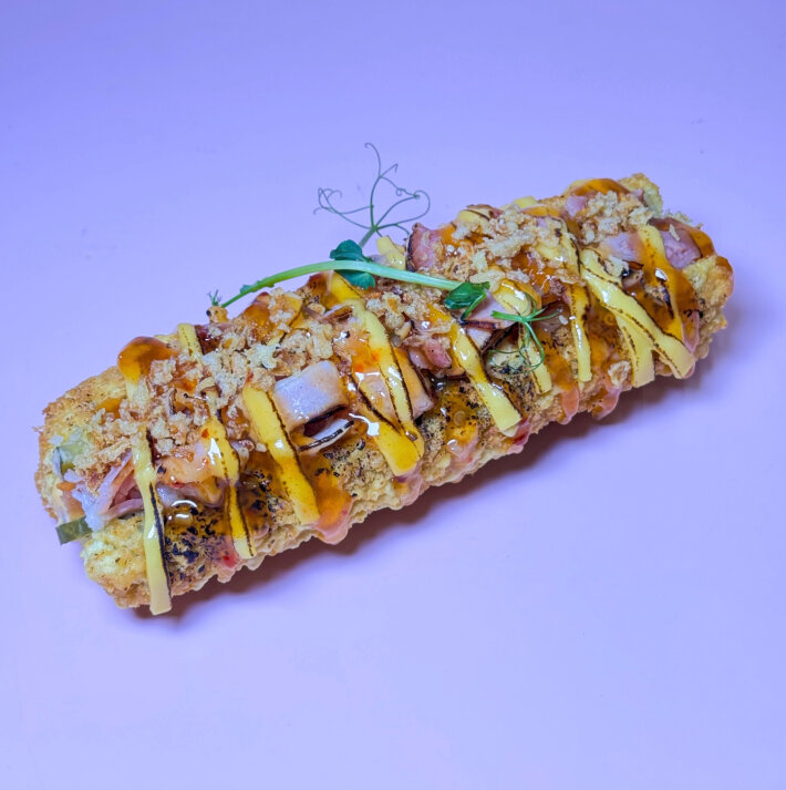 Ролл-дог с беконом