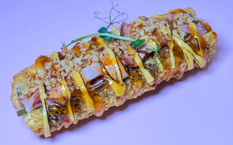 Ролл-дог с беконом