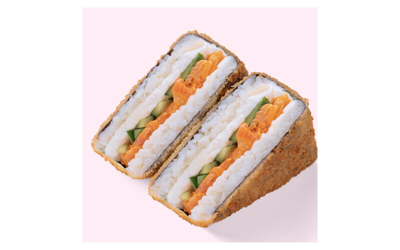 Ёнигири темпура с лососем