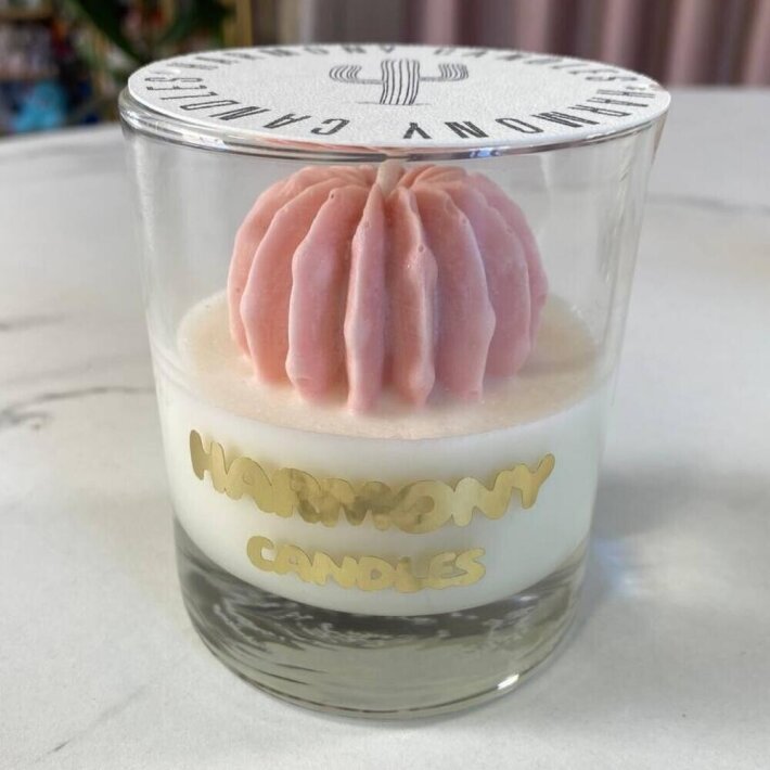 Свеча «Розовый кактус»