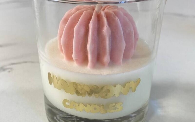 Свеча «Розовый кактус»