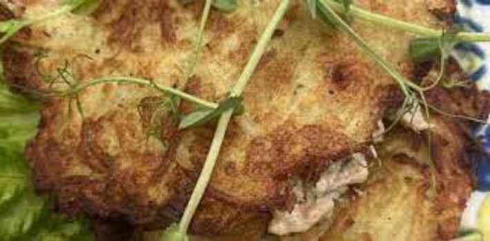 Филе цыпленка в картофельном ажуре