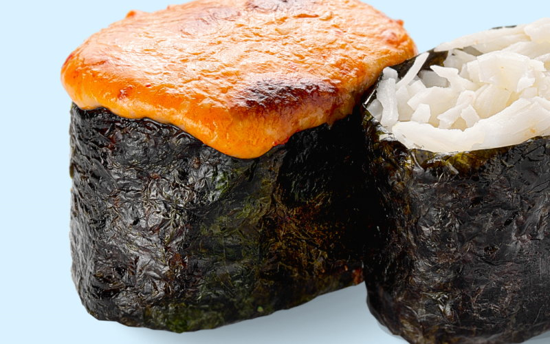 Краб гункан запечённый