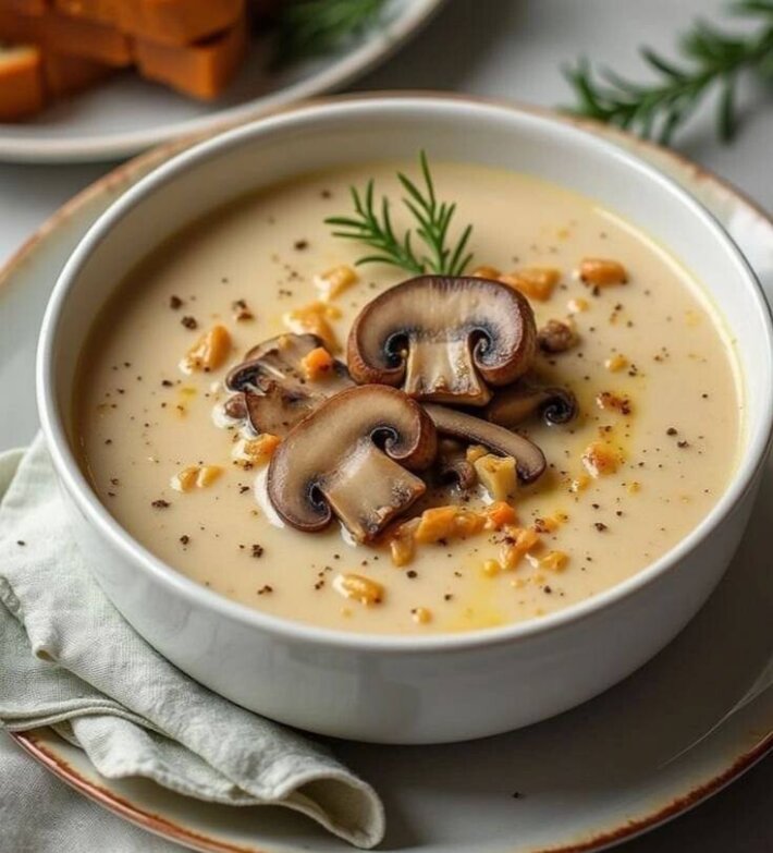 Крем-суп с шампиньонами